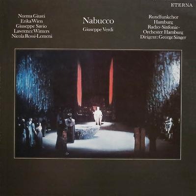Disque Vinyle GIUSEPPE VERDI, NORMA GIUSTI, ERIKA - Nabucco 825364 ETERNA Allemagne Classique Occasion