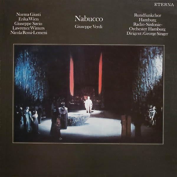 

LP Пластинка ДЖУЗЕППЕ ВЕРДИ, НОРМА ДЖУСТИ, ЭРИКА - Набукко 825364 ETERNA Германия Классика Б/У