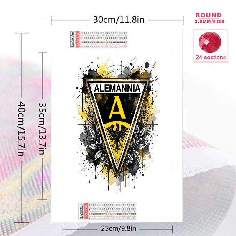 TSV Alemannia Aachen 100% Round Full Drill 5D DIY Diamond Painting Embroidery Cross Stitch Rhinestone Décor