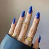 Mittelange einfarbige Aufkleb-Nagelspitzen - Fortgeschrittene Nailart-Patches