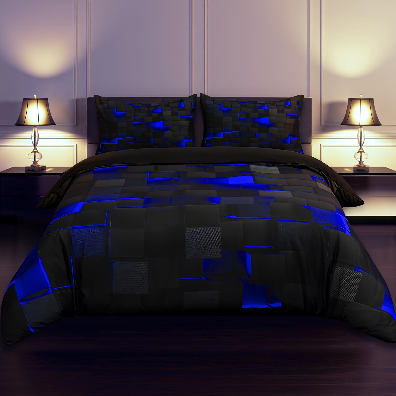 

Duvet Cover Set Queen Size Light Geometric Bedding Set For Kids Boys Girls Comforter Cover Set Modern Style Bedspread Cover 135X200cm