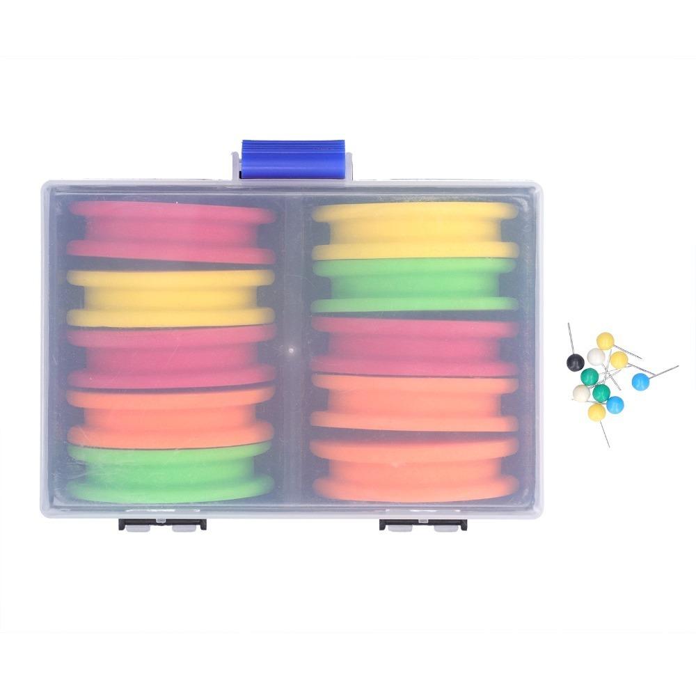 

10PCS Foam Fishing Line Spool Random Color Lightweight Fishing Winding Board 6.5cm in Diameter Fishing Line Storage Board