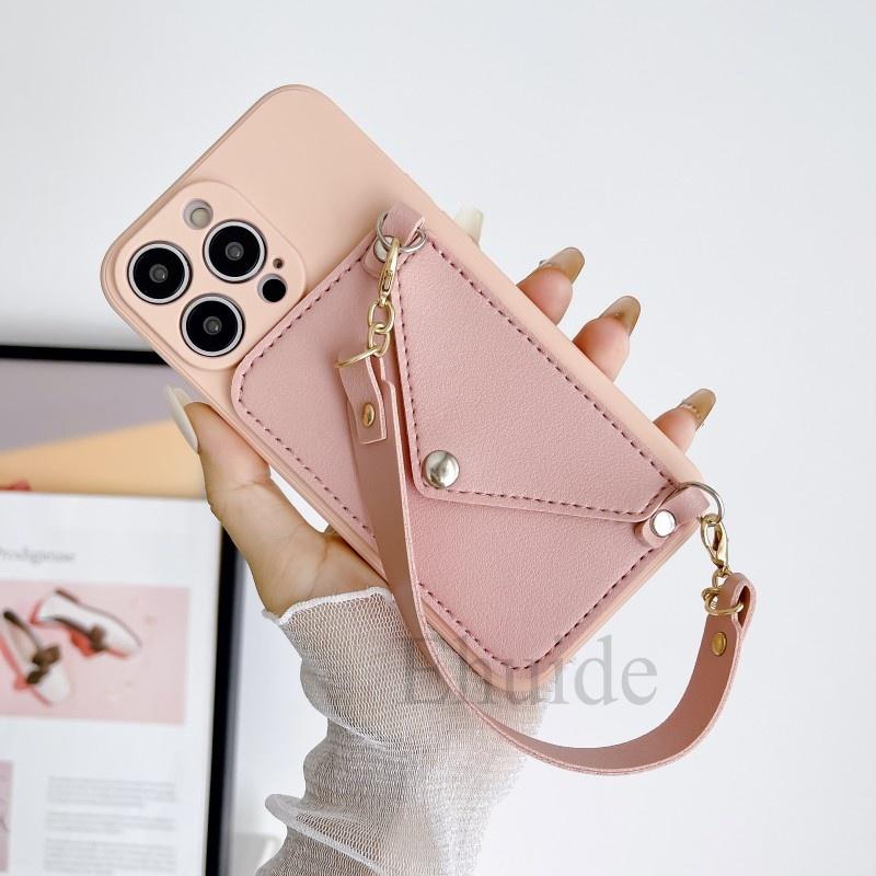 Handtasche Handgelenkriemen Hülle Für OPPO Realme 10 C53 C55 C31 C33 C35 Reno 11 8 7 6 5 Find X5 X3 Stoßfest Geldbörse Karten Hülle aus Silikon