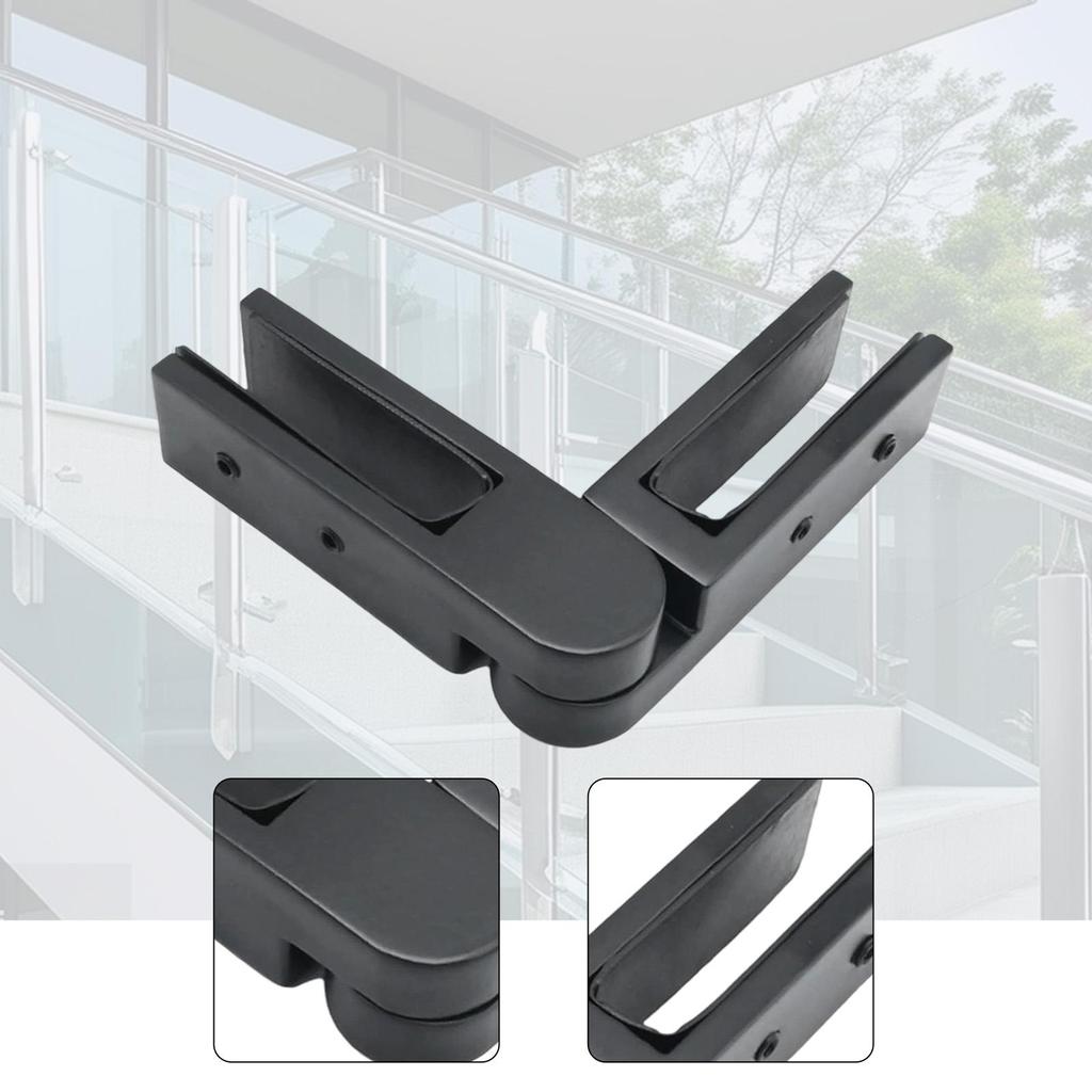 Clema Reglabilă Sticlă la Sticlă Clip de Balustradă Suport din Oțel Inoxidabil Clemă Profesională pentru Balustradă pentru Scări Balustrade