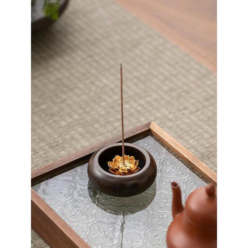 De ou Xingguang Solid Wood Stick Incense Holder