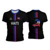 Magliette da Calcio Haiti Maglietta Sportiva Bandiera Haitiana Top da Strada Unisex Magliette Grafiche Casual Top