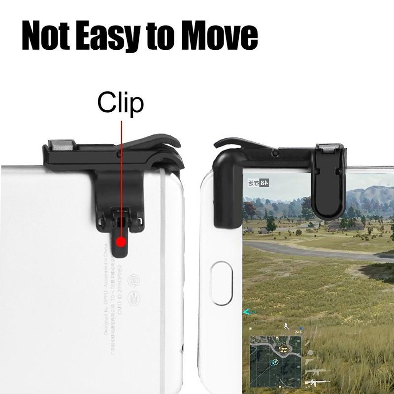 1 Pair Phone Gamepad Trigger Fire Button Aim Key Smart Phone Mobile Games Shooter Controller