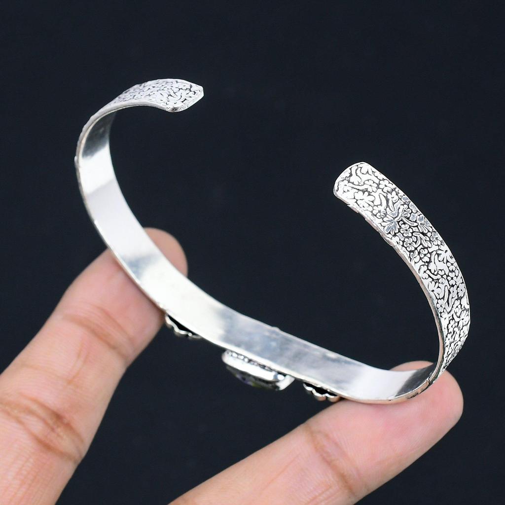 Mothers Day Deal 925 Silver Radiant Atlantisite Gemstone Boho New Bangle Jewelry
