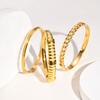 Fashion Twist Chain Stainless Steel Bangle Bracelet for Women Minimalist Vintage Irregular Cuff Bracelets Openable Jewelry Gifts