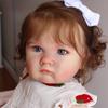 BZDOLL 24inch 60cm Big Fat Doll 3D-Paint Skin with Vascular Vein Soft Vinyl Reborn Baby Girl Princess Newborn Toddler Kids for Birthday Gift