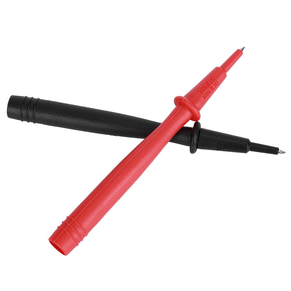 2PCs Multimeter Probe Voltmeter Accessory Nickel Plated Copper End 2mm Needle 4mm Banana Jack