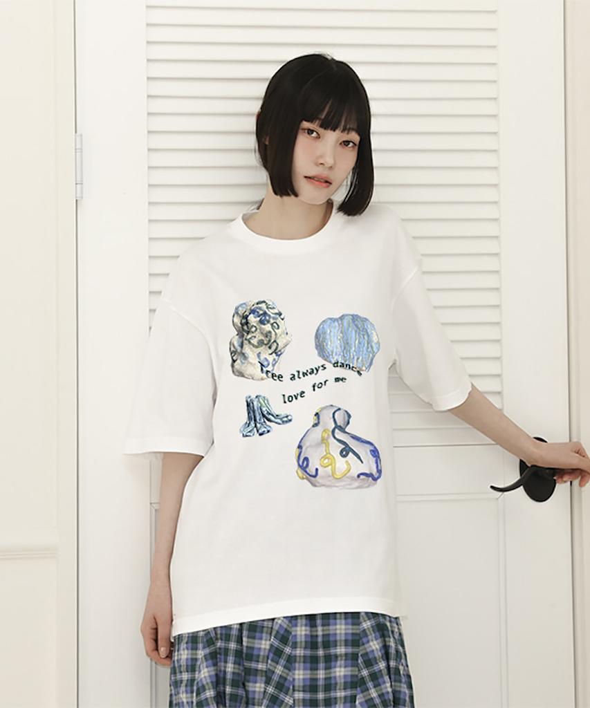 Ttunu Artist Hawkma Kim, Dances Love For Me Short-Sleeved T-Shirt