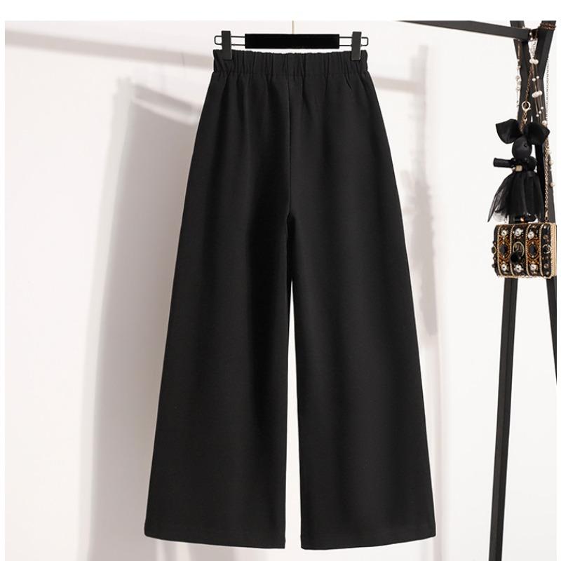 DIMANAF 2025 Autumn Winter Women Plus Size Pants New Fashion Lady Long Pants Oversized Loose Bottoms Thick
