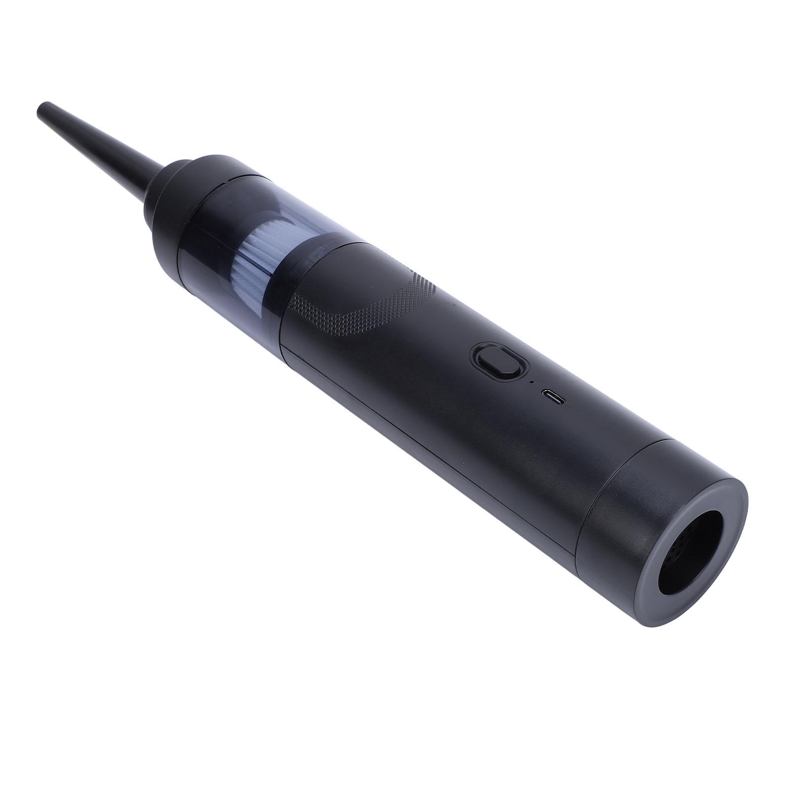 Car Vacuum Cleaner High Power Handheld Cordless Small Portable Rechargeable Powerful Dust Catcher Charcoal