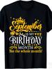 Birthday Celebration Whole-month Fun! September Birthday Queen T-shirt- 220g Heavy-weight Pure Retro