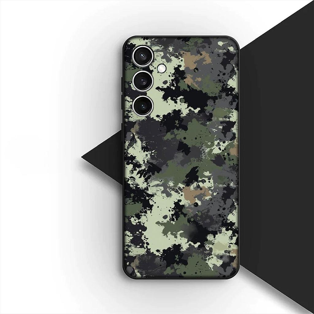 Cover Camo Militärmuster Armee Tarnung für Samsung Galaxy S22 S21 S20 Fe Ultra S9 Plus + A13 A22 M21 M31 M55 M15 Handyhülle