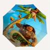 Disney Moana's Adventure Automatic Opening and Closing Folding - A Good Choice for Gifts, Fashionable and Convenient Umbrella With Cute Cart