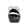 Crocs Classic Fur Sure Plush Simple Casual Slide Sandals Women Sandals Black 207406-001