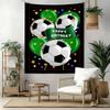 Fußball Wanddekoration Wandteppich Kunst Für Haustier-Gedenken Geburtstag Hochzeitsparty Hintergrund Familien Geschenk