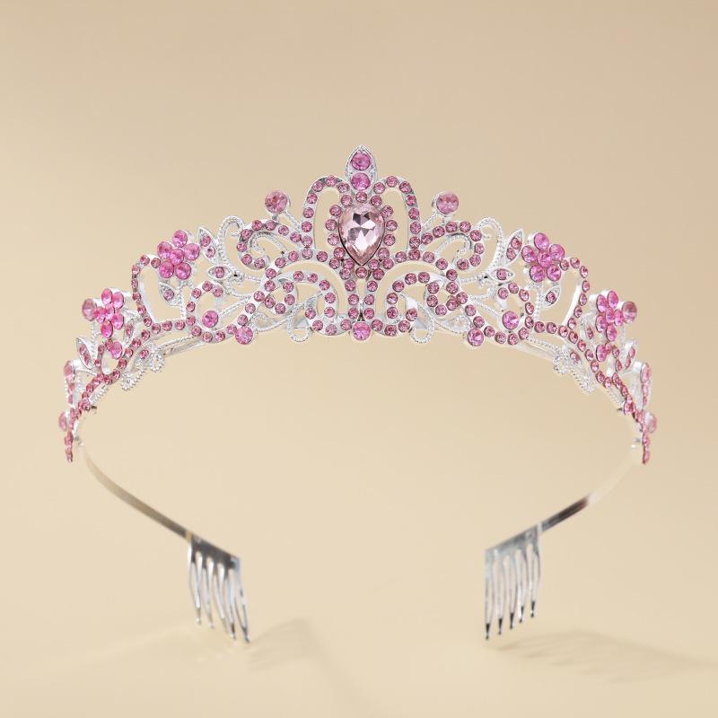 Bridal Crown Headwear Alloy Rhinestone Headband Wedding Crown Birthday Hair Accessories Party Headband Accessories