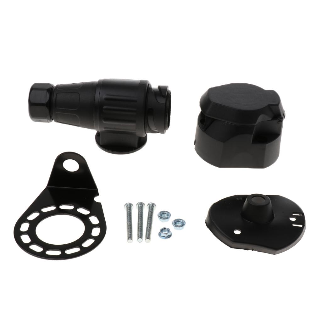 Electrical Plug Sockets 13 Pin Connector Adapter for Caravan Trailer Brake and Rear Lights Wiring Solution