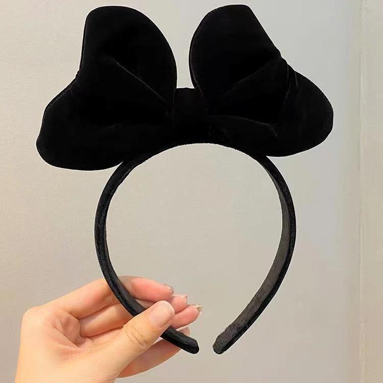 

Bai Lu Red Velvet Bow Headband: Cute, Festive, High-End Birthday and Christmas Hair Accessory