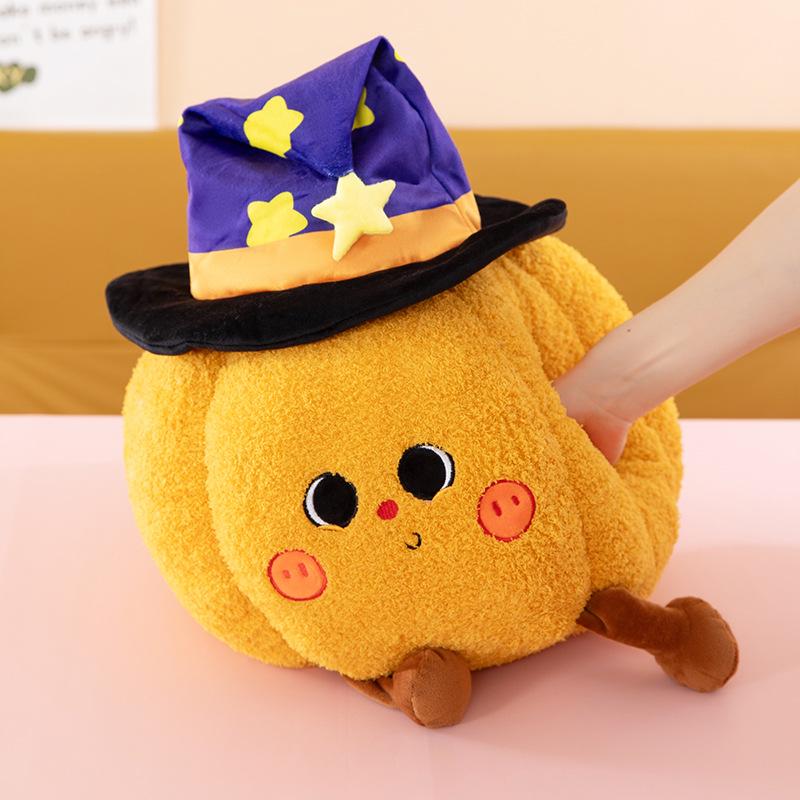 Funny Halloween Pumpkin Ghost Plush Pillow - Creative Photo Prop & Gift
