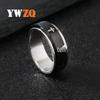 Men's Rotatable Stainless Steel Cross Ring - Trendy Hip Hop Jewelry
