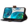 Phone Stand Case for Motorola Moto G73 5G RFID Blocking Genuine Cowhide Leather Wallet Phone Cover