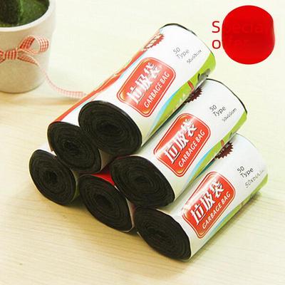 Roll-Type Black Disposable Garbage Bags for Hotel and Restaurant Use, 45x50cm