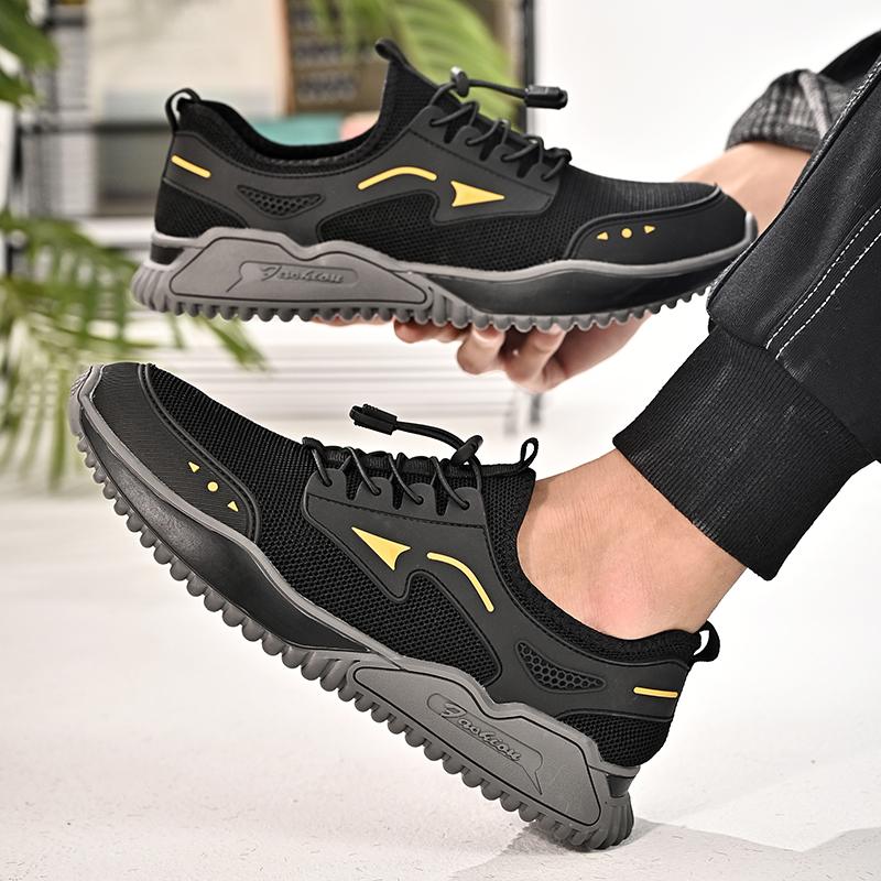 Fashion Summer Men's Casual Shoes Outdoor Breathable Mesh Men Shoes Fashion Casual Sneakers Flat Men Moccasin Shoes Soft Walking Shoes