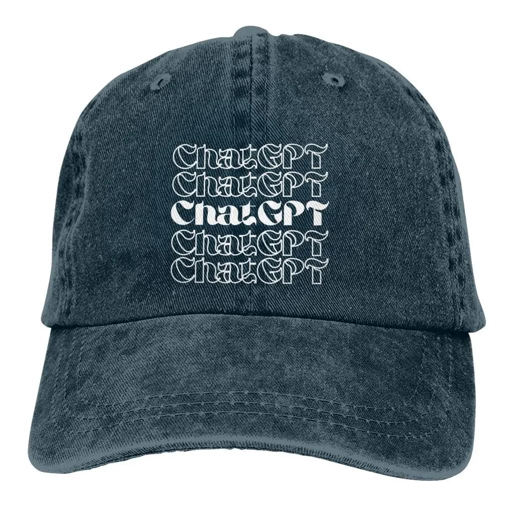 Typography Design Baseball Cap Men Cowboy Hats Women Visor Protection Snapback ChatGPT Caps