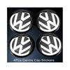 Tampas Centrais de Roda 90mm Emblema Logotipo Autocolante Para Vw Golf Passat Cc Polo Scirocco