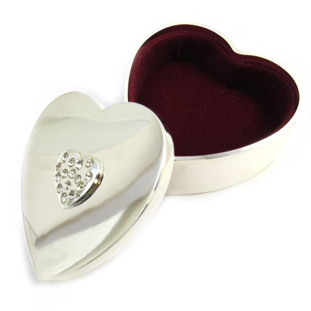 Les Trésors De Lily [M3175] - Silver 'Sissi' Jewelry Box (love)