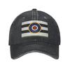 DDay Stripes With RAF Roundel Denim Fabric Cap Casual Baseball Caps Adjustable Hat Summer Unisex Baseball Hats