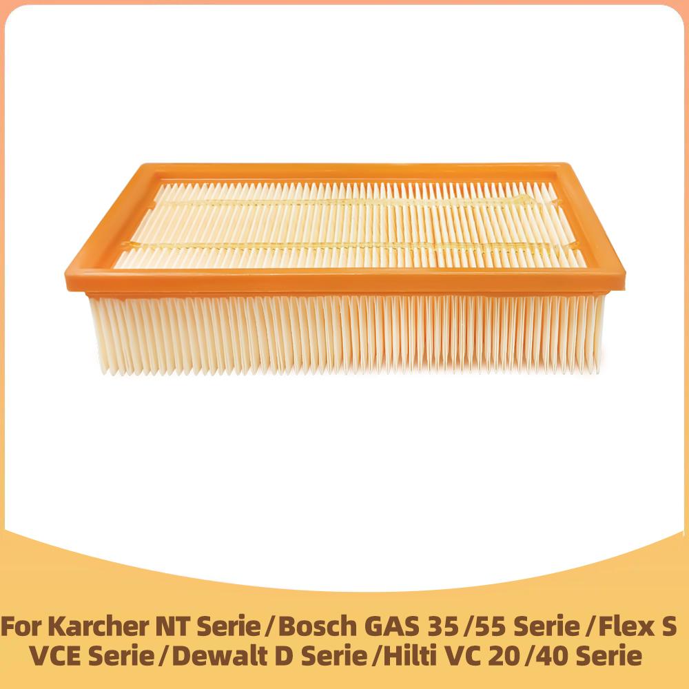 Filter Kompatibel für Kärcher NT25, NT35, NT361 ECO, Bosch GAS 35/55, Flex S 36/47, VCE 35/45, Dewalt D27900, Hilti VC 20/40