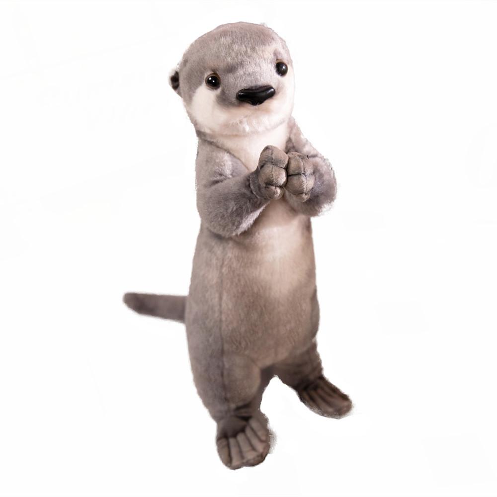 Plush Toy Standing Simulation Animal Prayer Series Prayer Otter Cute Little Claws Cute 36Cm 280g