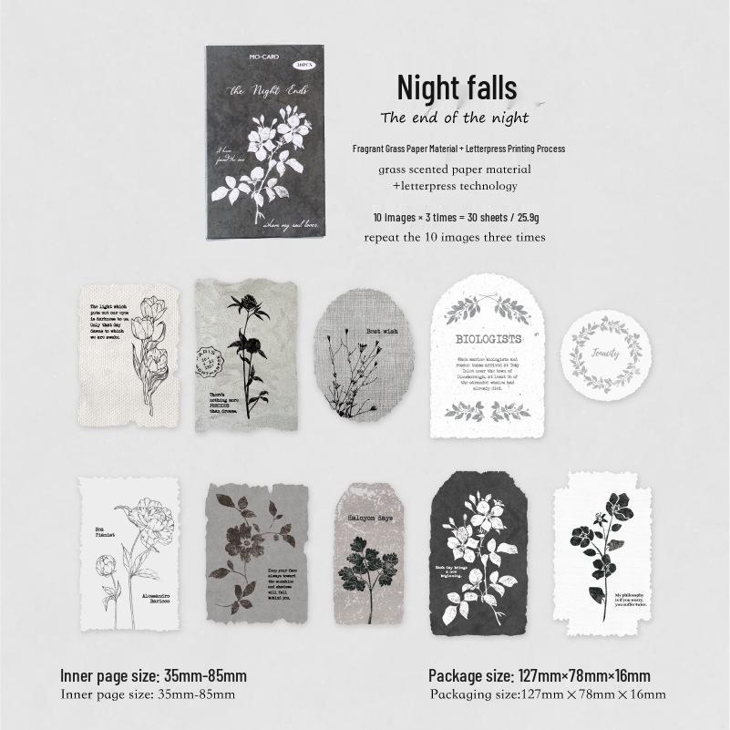 

Mò Mò Forest Overture Embossed Sticky Notes & Stickers - Retro Journal Decoration Set