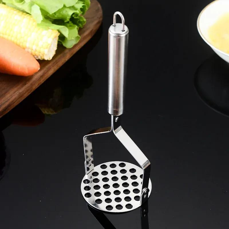 Stainless Steel Potato Masher Kitchen Pumpkin Garlic Vegetable Fruit Easy Mud Press Grinder Food Crusher Kitchenware Home Gadget