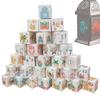 30Pcs Eid Mubarak Candy Gift Box Ramadan Kareem Advent Calendar Decoration Paper Candy Boxes Muslim Islamic Home Party Supplies