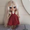 Icy Dbs Blyth Doll 19 Joints 30cm Body Bjd Doll Matte Face Glossy Face Tan Skin Beep Lips Hand-Painted Makeup Diy Hair Girl Gift