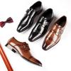 Japanese 2025 new leather business leather shoes men's British dress gentleman single shoes office professional dress wedding shoes youth
