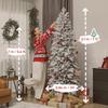 7ft Flocked Artificial Christmas Tree