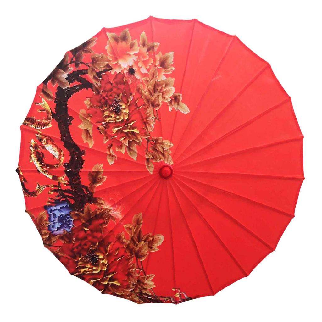 Chinese Style Oiled Paper Umbrella Crafts Wedding Bridal Umbrella for Costume Village Scenery Stage Props Wedding Cosplay