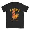Man Clothing 100Cotton Normcore Tshirt F Caw F Chicken Print Y2K Retro Hipster Streetwear Fashion Women Oversized Casual Shirt