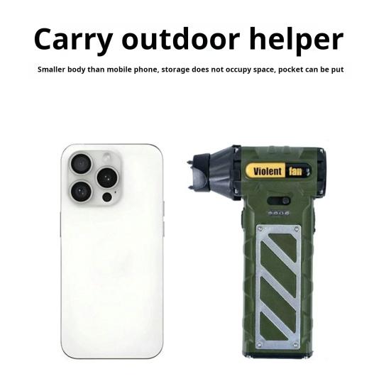 Electric Dust Blower Cooling Fan Powerful Brushless Motor Variable Speed Control Compact Design Portable Handheld Fan