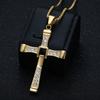 Accessoires Fast & Furious 8 Tolède Même Style Personnalisé Acier Titane Incrusté Diamant Pendentif Croix Collier