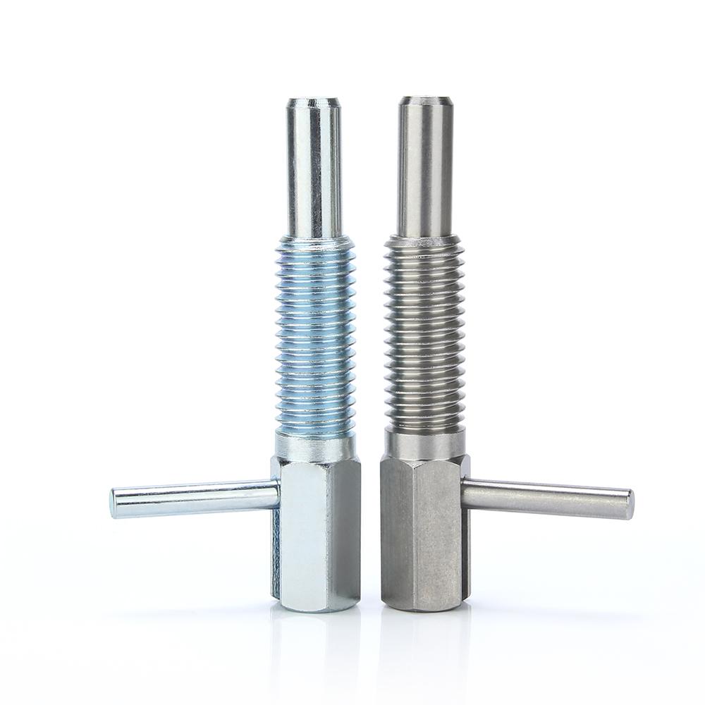 Lever Type Hand-Retractable Plungers Stainless Steel/Carbon Steel Indexing Plungers Spring Plunger With Coarse Thread M6 M8 M10 M12 M16