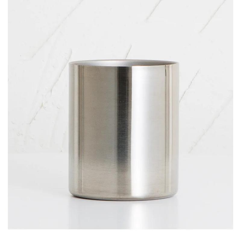 Runder Stifthalter Edelstahl Metall Schreibtischornament Nordische Schreibwaren Stifteinsatz Goldene Vase Make-up Pinsel Aufbewahrungsbox