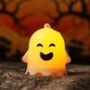6PCS Luminous Ghost Pendant Halloween Ghost Light Gifts Kawaii Luminous Ghost Keychain  Bag Charms